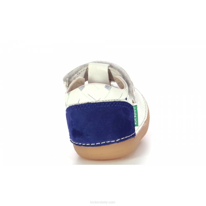 Kickers děti sushy off white blue marina JP26580