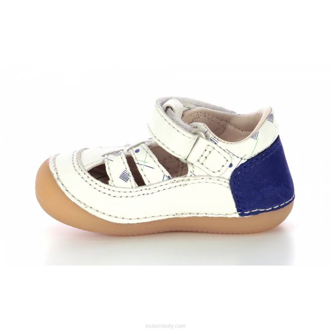 Kickers děti sushy off white blue marina JP26580