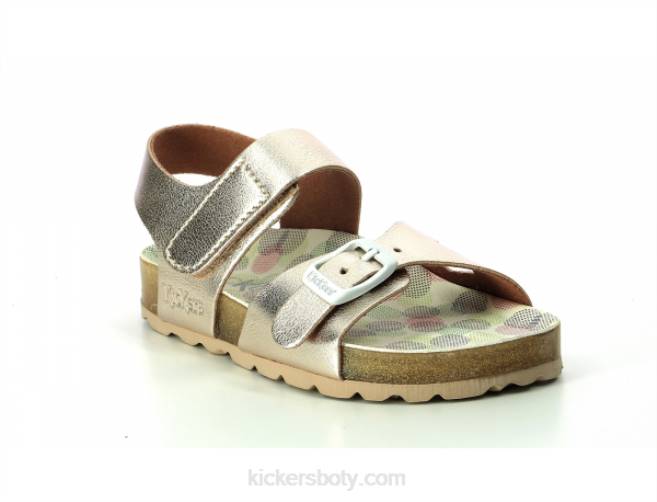 Kickers děti tištěné sunkro zlaté tečky JP26703