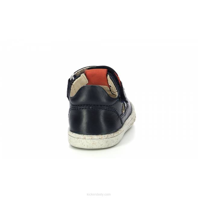 Kickers děti tractus tmavě oranžová JP26459