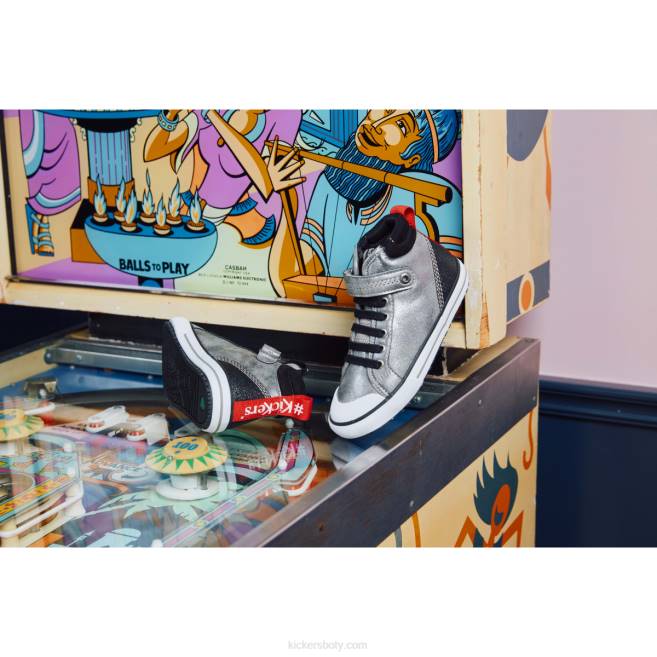 Kickers děti geckira ahoj stříbrné třpytky JP26977