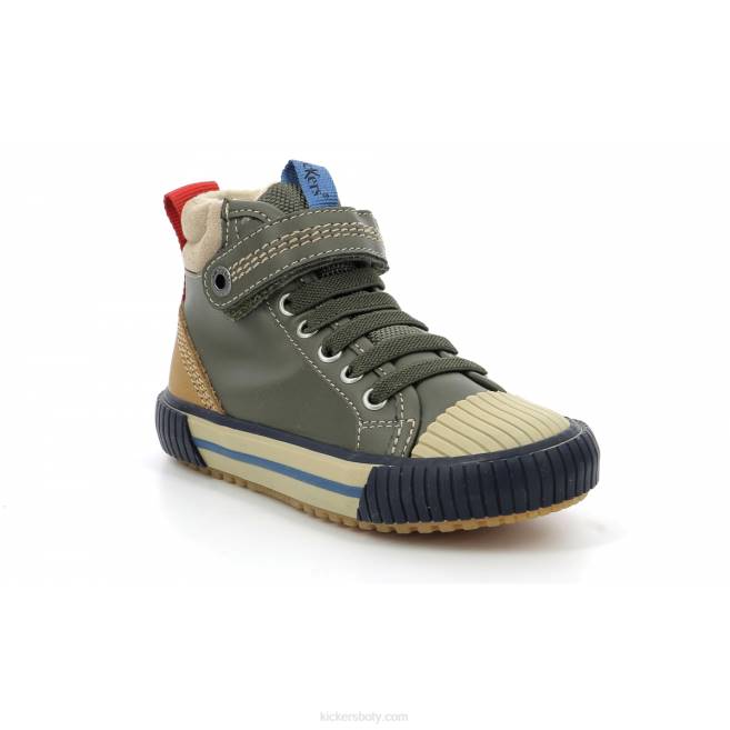 Kickers děti geckiro ahoj khaki JP26996