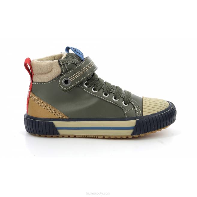 Kickers děti geckiro ahoj khaki JP26996