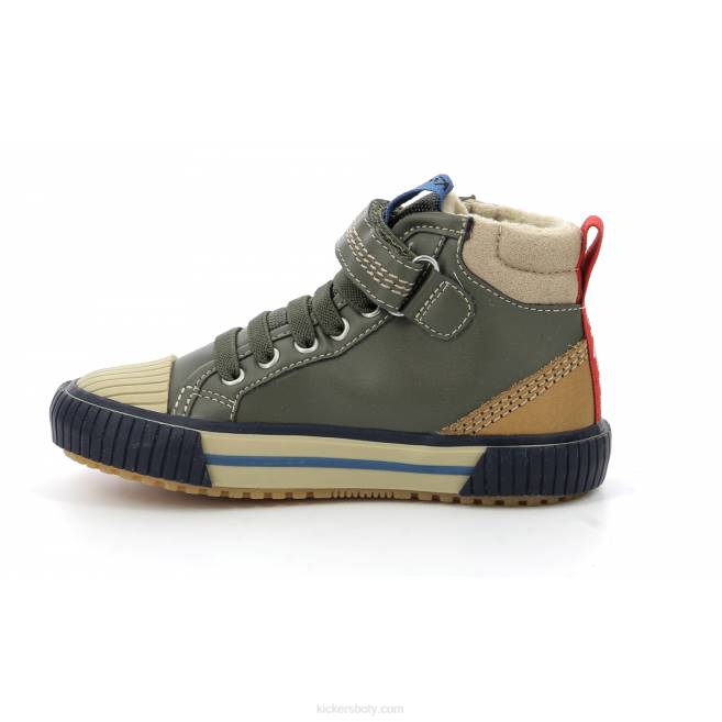 Kickers děti geckiro ahoj khaki JP26996