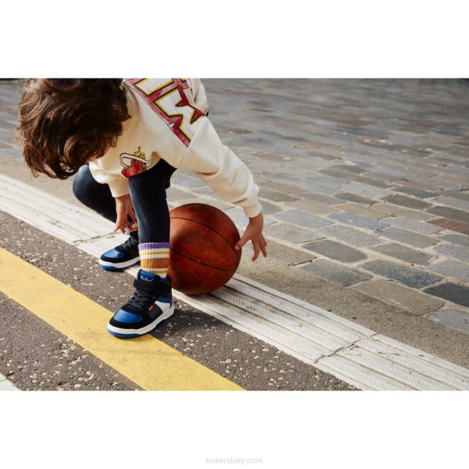 Kickers děti kickalien černá modrá bílá JP261005