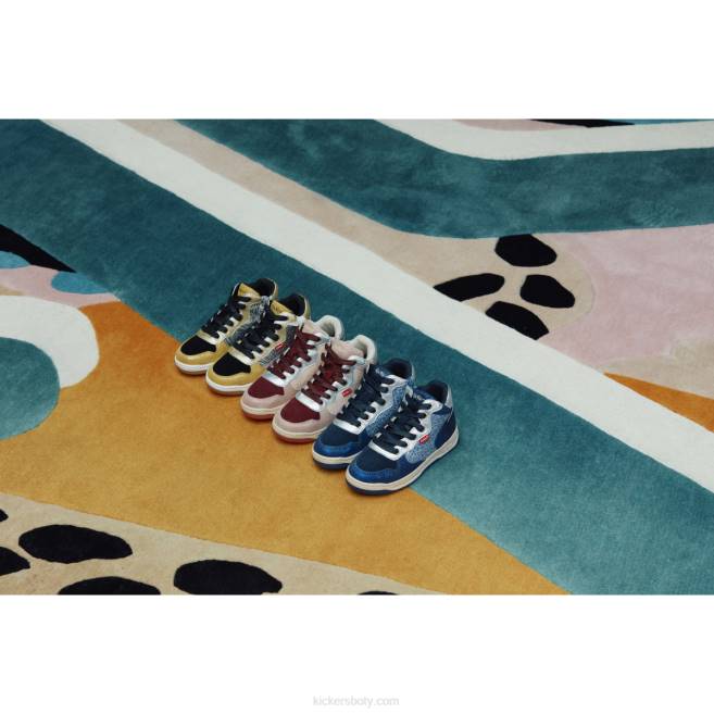 Kickers děti kicklax růžový vínový leopard JP26946