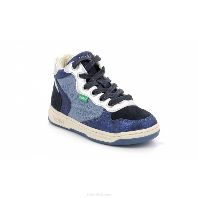 Kickers děti kicklax tmavě modrý leopard JP26945