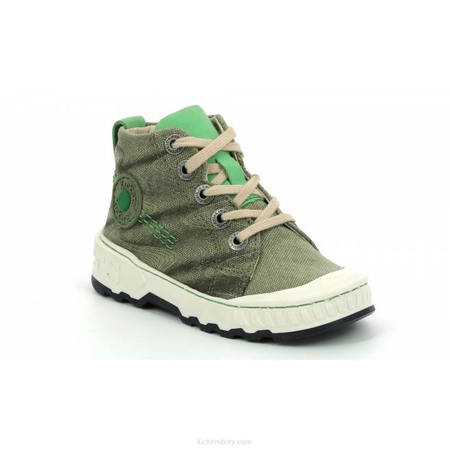 Kickers děti kickrup khaki zelená JP26932