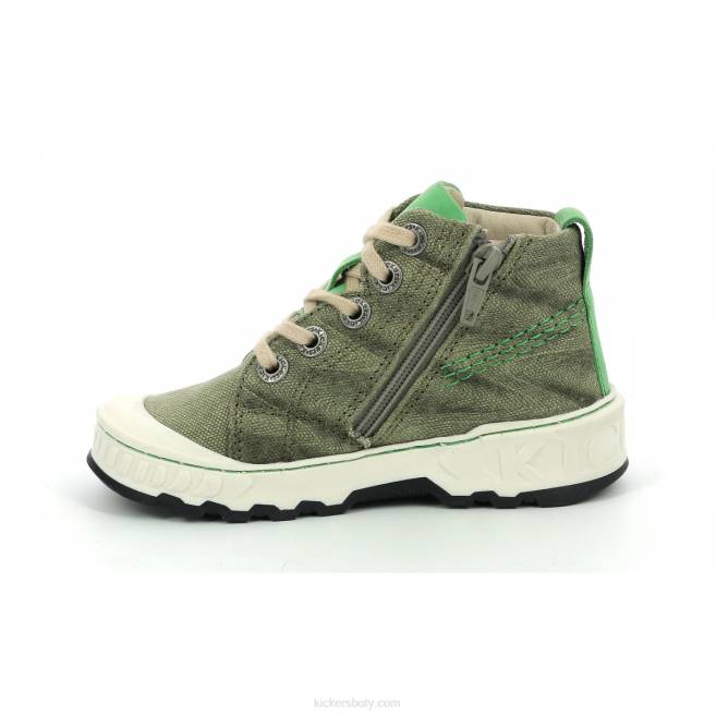 Kickers děti kickrup khaki zelená JP26932