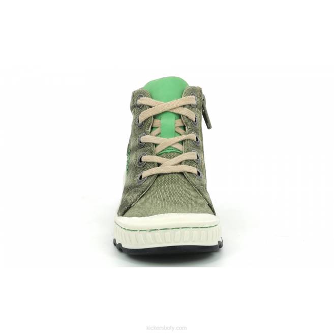 Kickers děti kickrup khaki zelená JP26932
