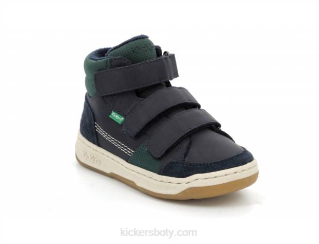 Kickers děti kroisy námořnická zelená JP26940