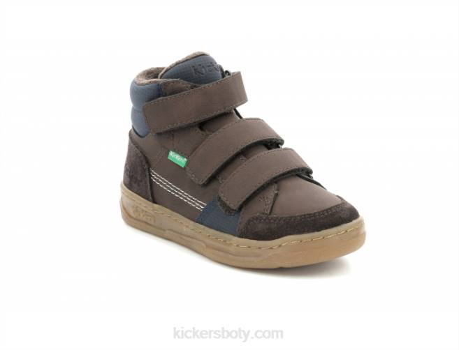 Kickers děti kroisy tmavě hnědé námořnictvo JP26939