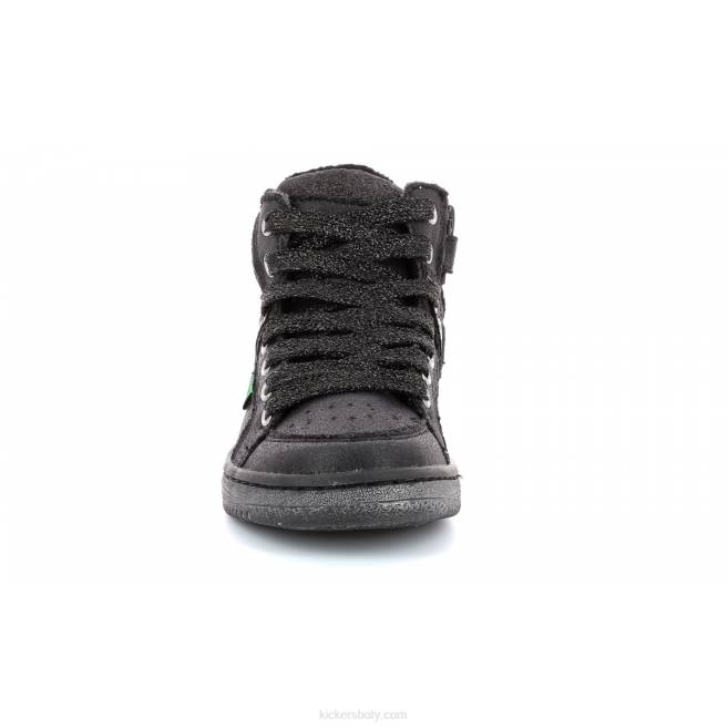 Kickers děti lowell jasně černá JP26959