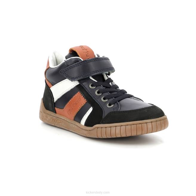 Kickers děti wincky cdt black camel navy JP26988