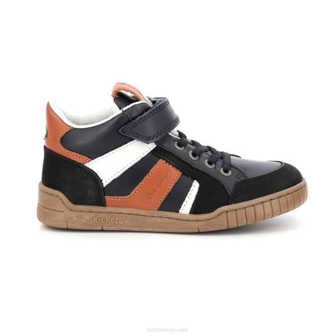 Kickers děti wincky cdt black camel navy JP26988