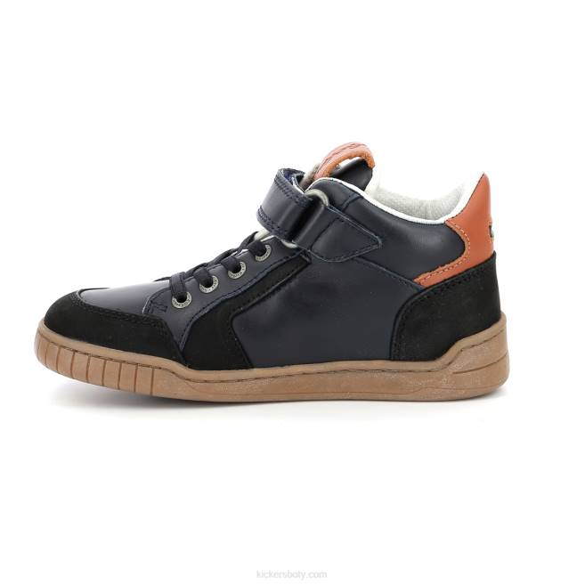 Kickers děti wincky cdt black camel navy JP26988