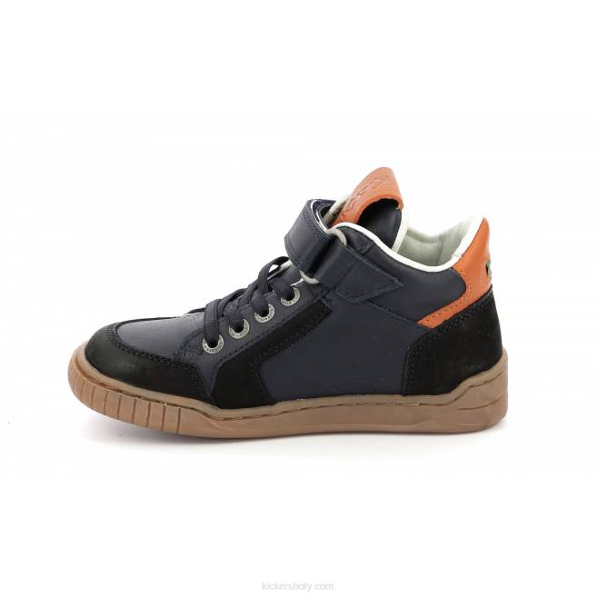 Kickers děti wincky cdt black camel navy JP26995