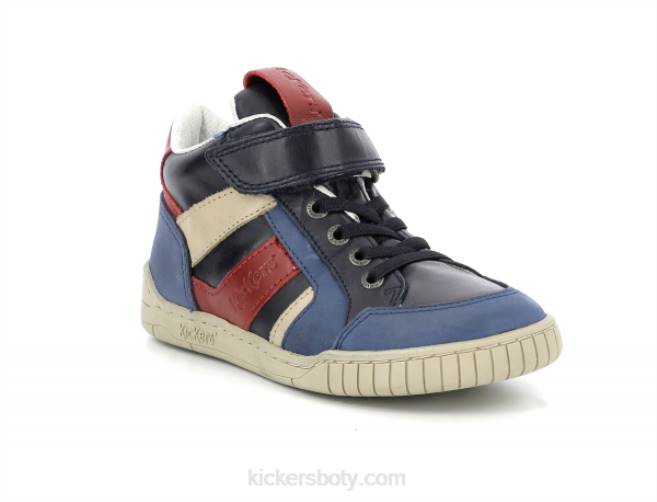 Kickers děti wincky cdt blue red navy JP26987