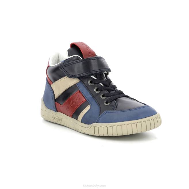 Kickers děti wincky cdt blue red navy JP26987