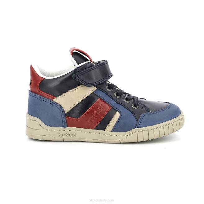 Kickers děti wincky cdt blue red navy JP26987