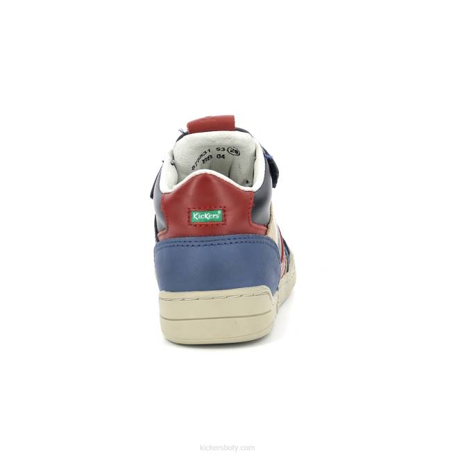 Kickers děti wincky cdt blue red navy JP26987