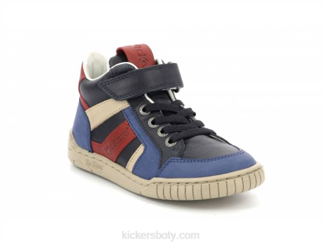 Kickers děti wincky cdt blue red navy JP26994