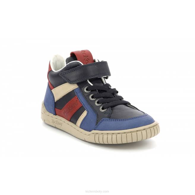 Kickers děti wincky cdt blue red navy JP26994