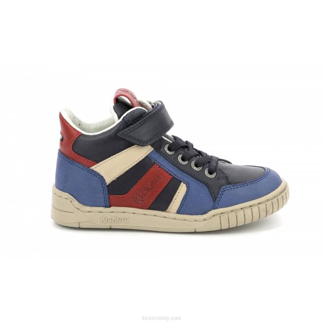 Kickers děti wincky cdt blue red navy JP26994