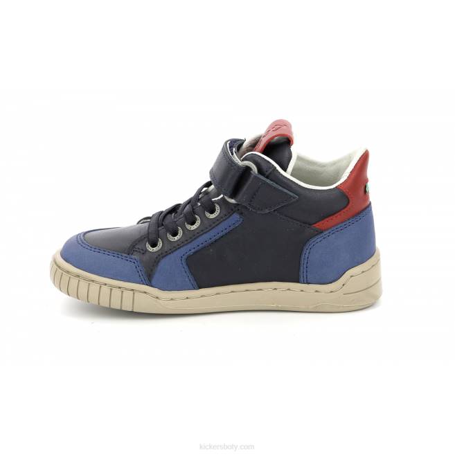 Kickers děti wincky cdt blue red navy JP26994