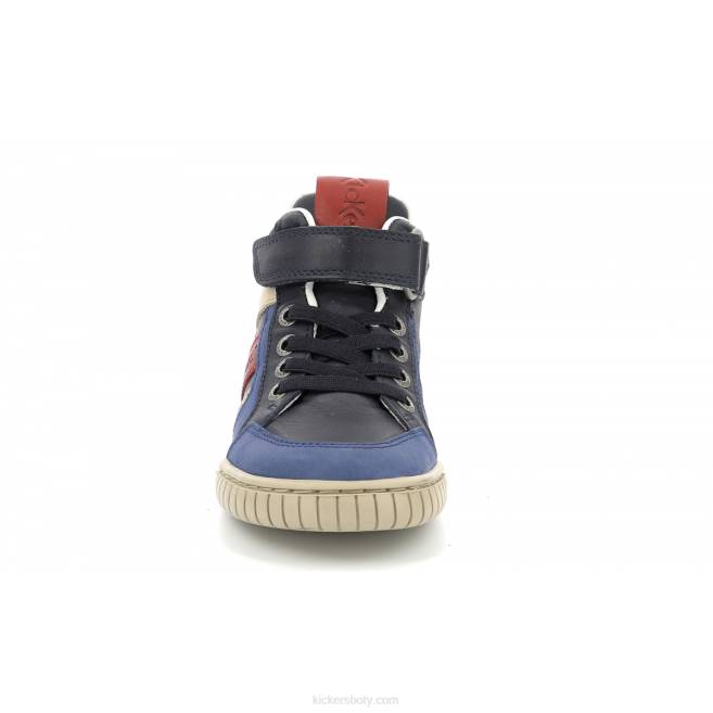 Kickers děti wincky cdt blue red navy JP26994