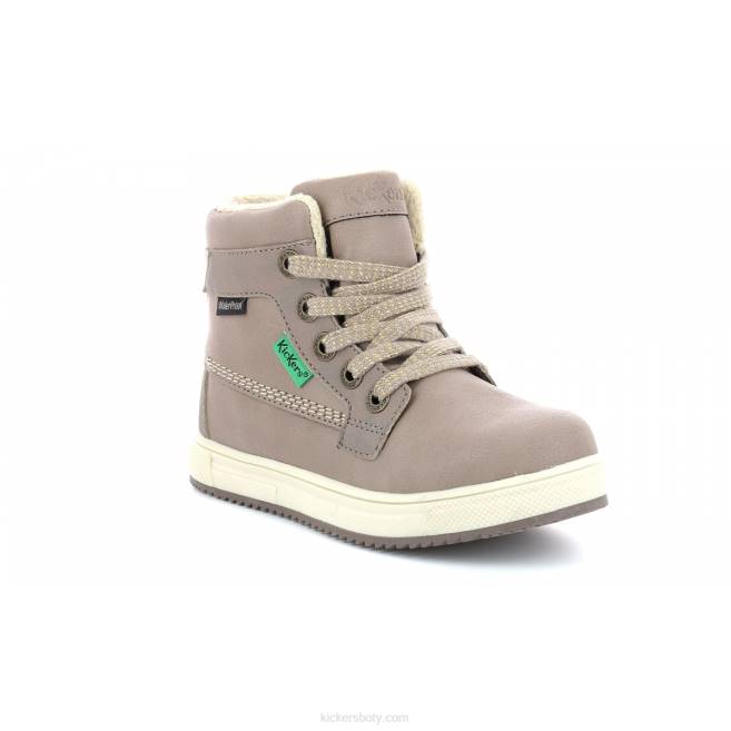 Kickers děti yepo wpf béžová metalizovaná JP26992