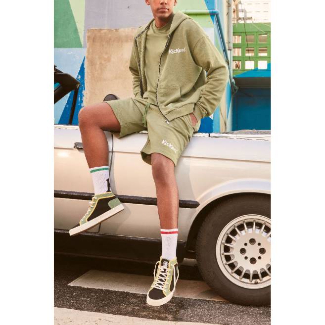 Kickers muži arveiler černozelený JP26315