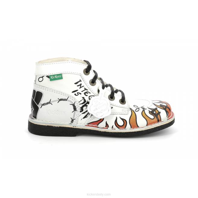 Kickers ženy legendiknew bílé graffity JP26279