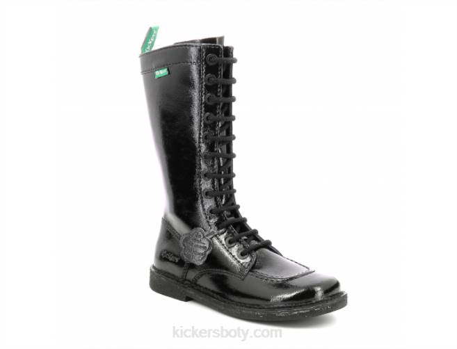Kickers ženy meetkiknew černý patent JP26291