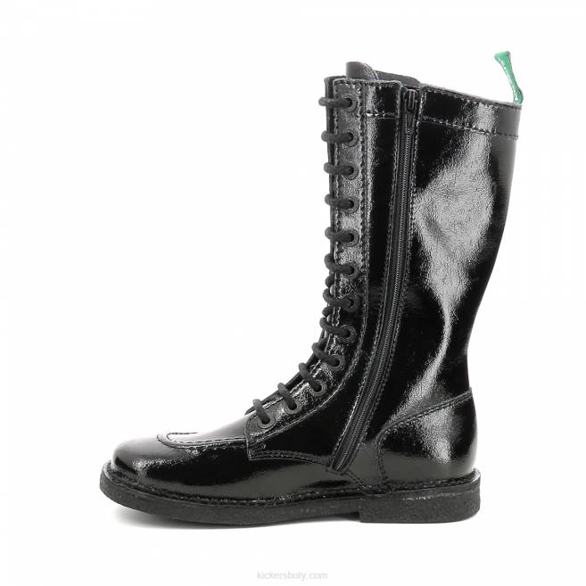 Kickers ženy meetkiknew černý patent JP26291