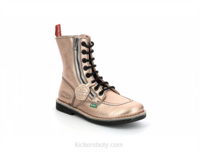 Kickers ženy metickzip zlato růžová JP26290