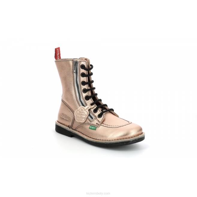 Kickers ženy metickzip zlato růžová JP26290