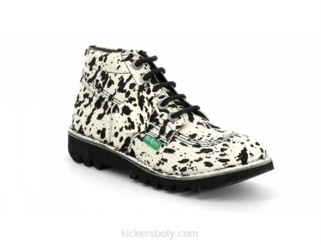 Kickers ženy neorallye béžová černě tečkovaná JP26281