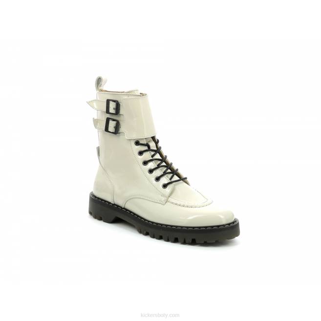 Kickers ženy deckranger off white patent JP26208