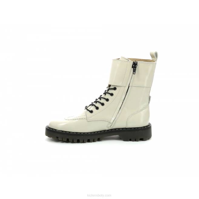 Kickers ženy deckranger off white patent JP26208