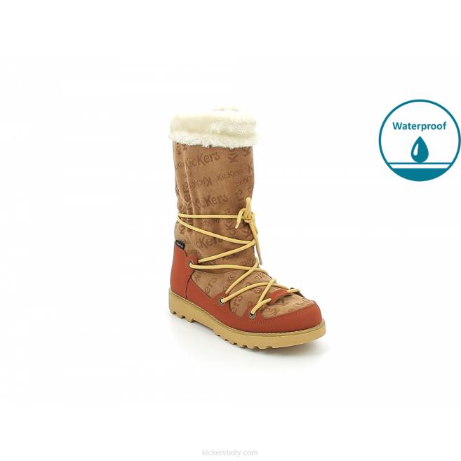 Kickers ženy kop neosnow camel rouille JP26212