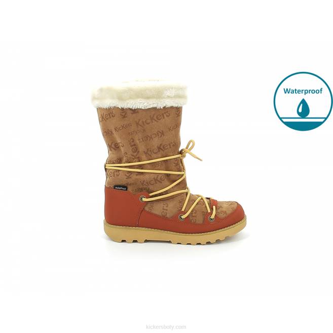 Kickers ženy kop neosnow camel rouille JP26212