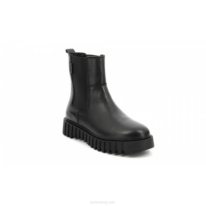 Kickers ženy kopat oblíbenou černou JP26235