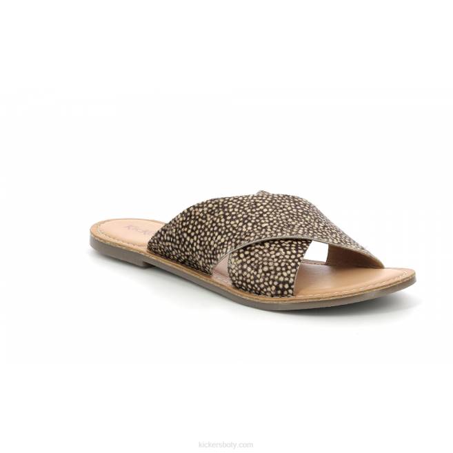 Kickers ženy diaz-2 černá béžová skvrnitá JP2636