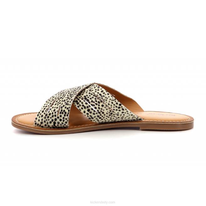 Kickers ženy kick day bílo hnědý tisk JP2684