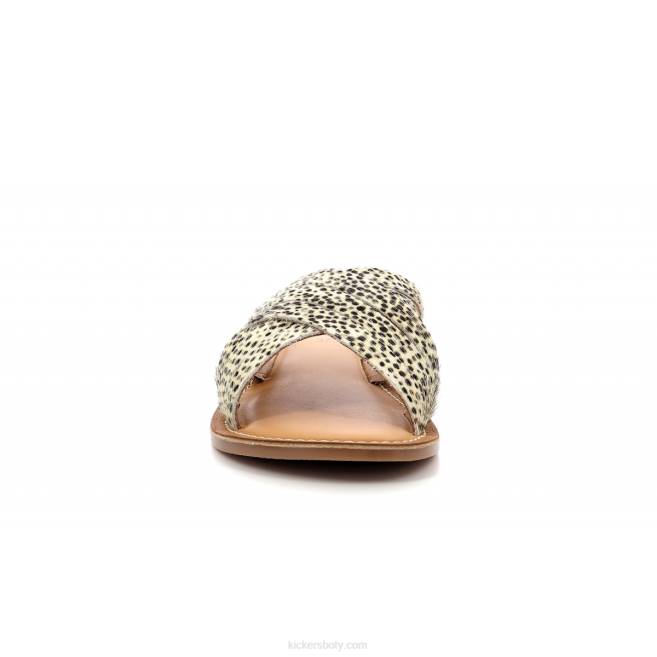 Kickers ženy kick day bílo hnědý tisk JP2684