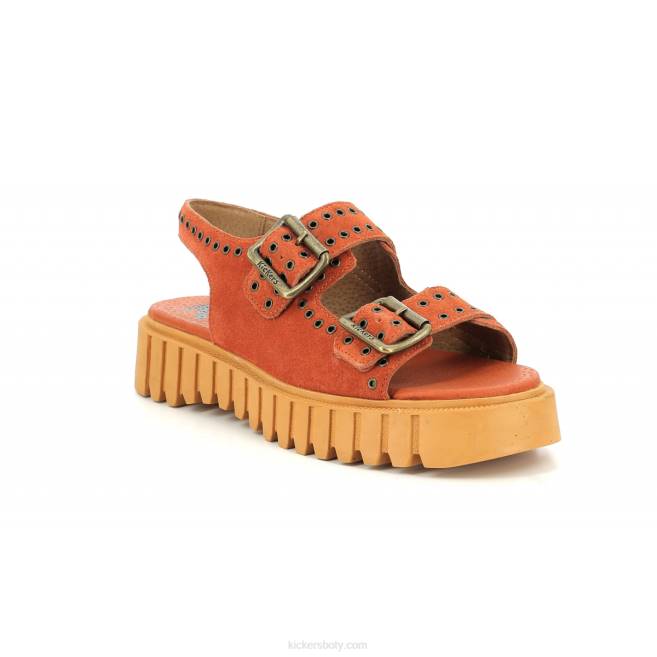 Kickers ženy kick falk orange brique JP2680