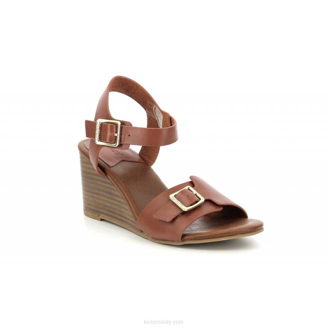 Kickers ženy kop vodou cihlově hnědá JP2661