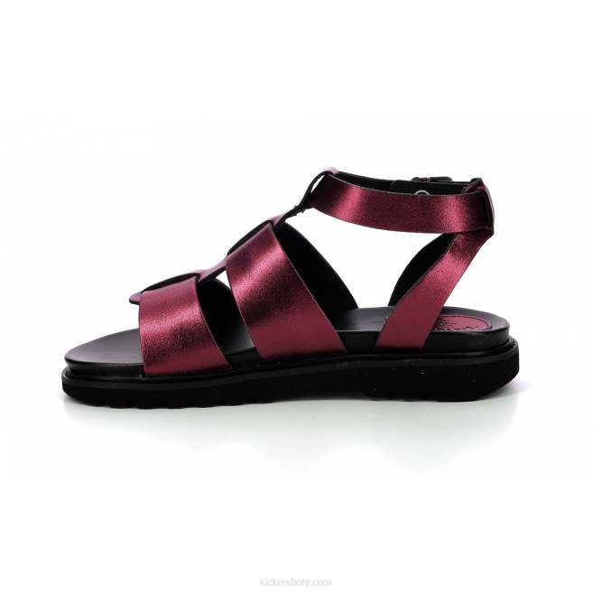 Kickers ženy neorocková červená metalizovaná JP26114