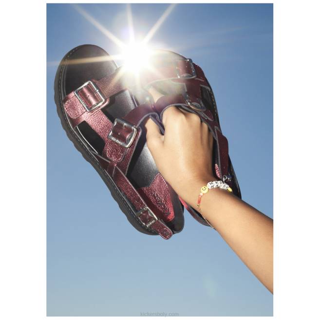 Kickers ženy neosummer červená metalizovaná JP26112